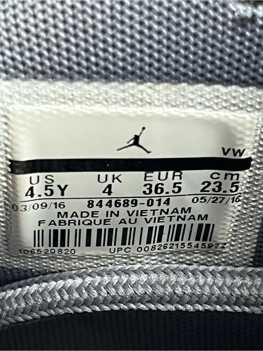 Nike Jordan Super Fly 5 size 4.5Y